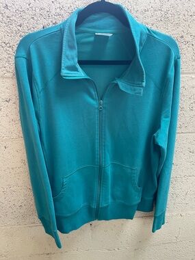 Danskin Now Teal Full-Zip Women's Athletic Jacket - Lightweight Casual Layer